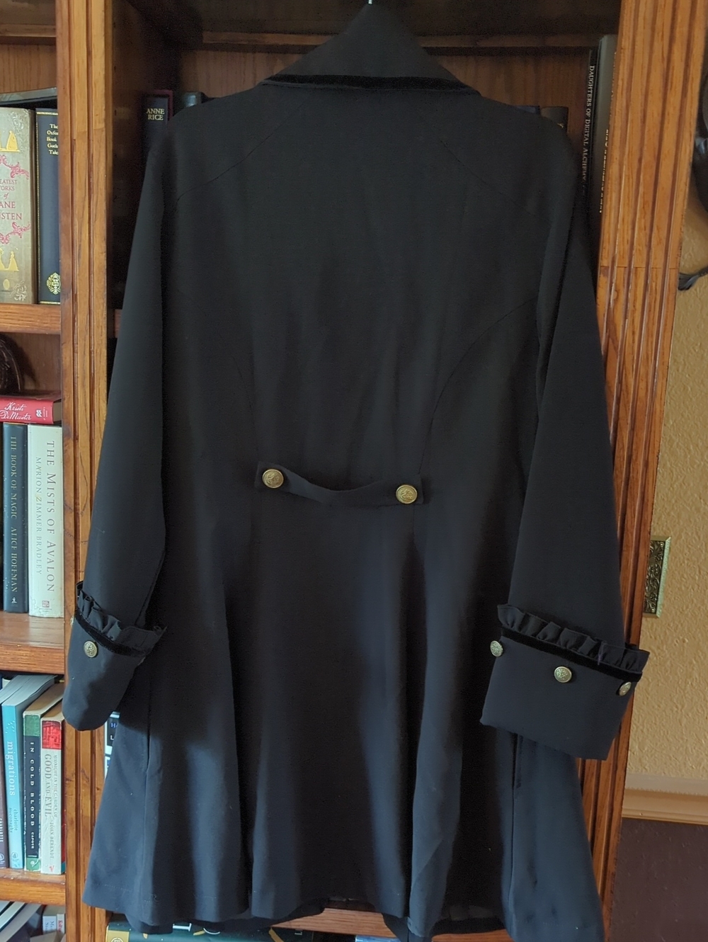 Black Military/Pirate Coat EU44/US 12/L - Picture 2 of 6